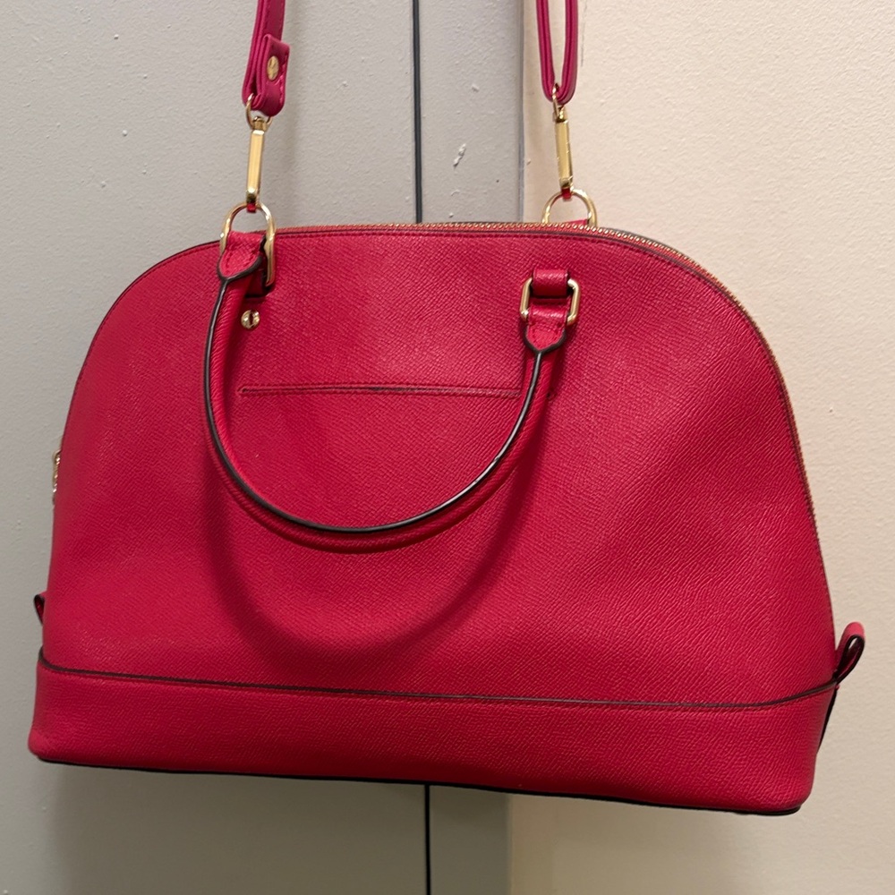 💋SOLD💋Coach Fuchsia Leather Satchel - Picture 2 of 9